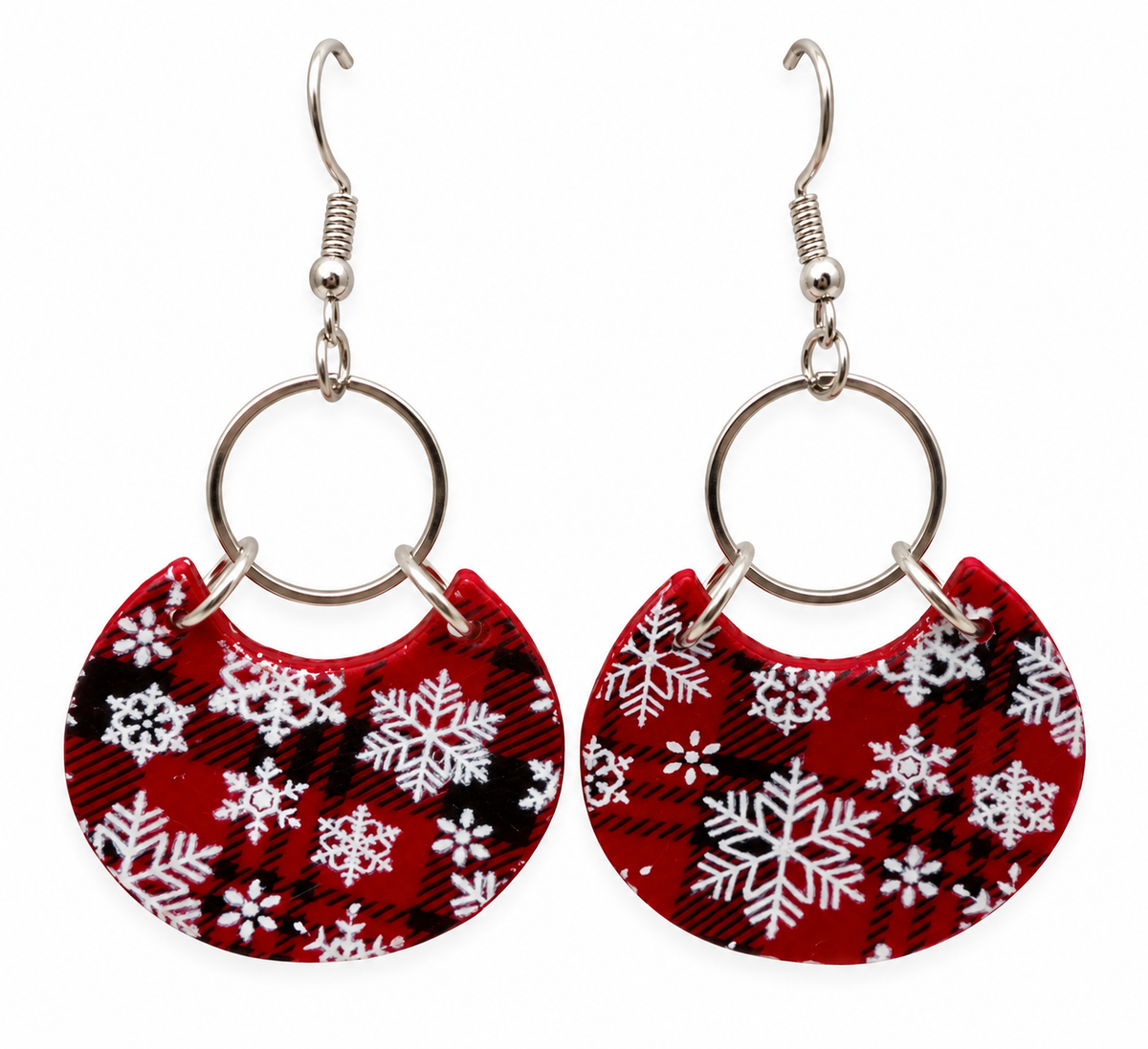 Snowflake Wishes Christmas Earrings