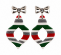 Merry & Bright Striped Ornament Earrings