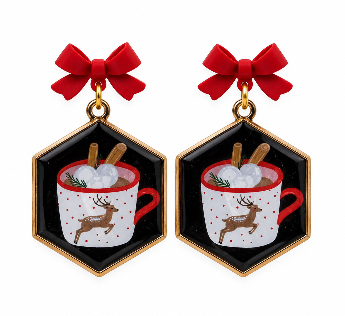 Cozy Christmas Cocoa Earrings