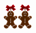 Gingerbread Sweethearts Christmas Earrings
