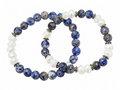 Sapphire Skies & Silver Bracelet Stack