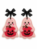 Boo-tiful Pumpkin Ghost Earrings