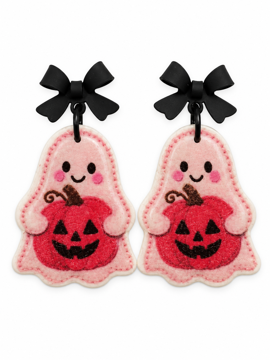 Boo-tiful Pumpkin Ghost Earrings