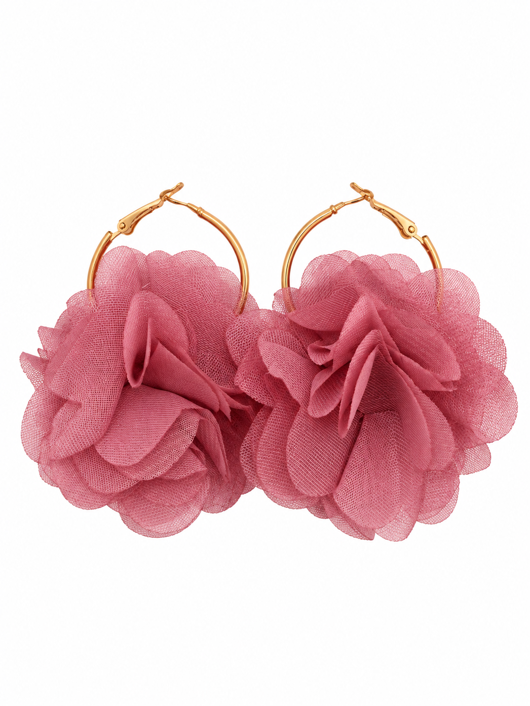 Petal Perfection Flower Hoop Earrings