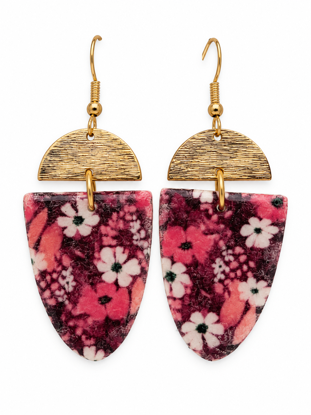 Vintage Rose Floral Earrings