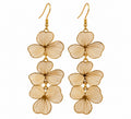 Golden Garden Cascading Floral Earrings