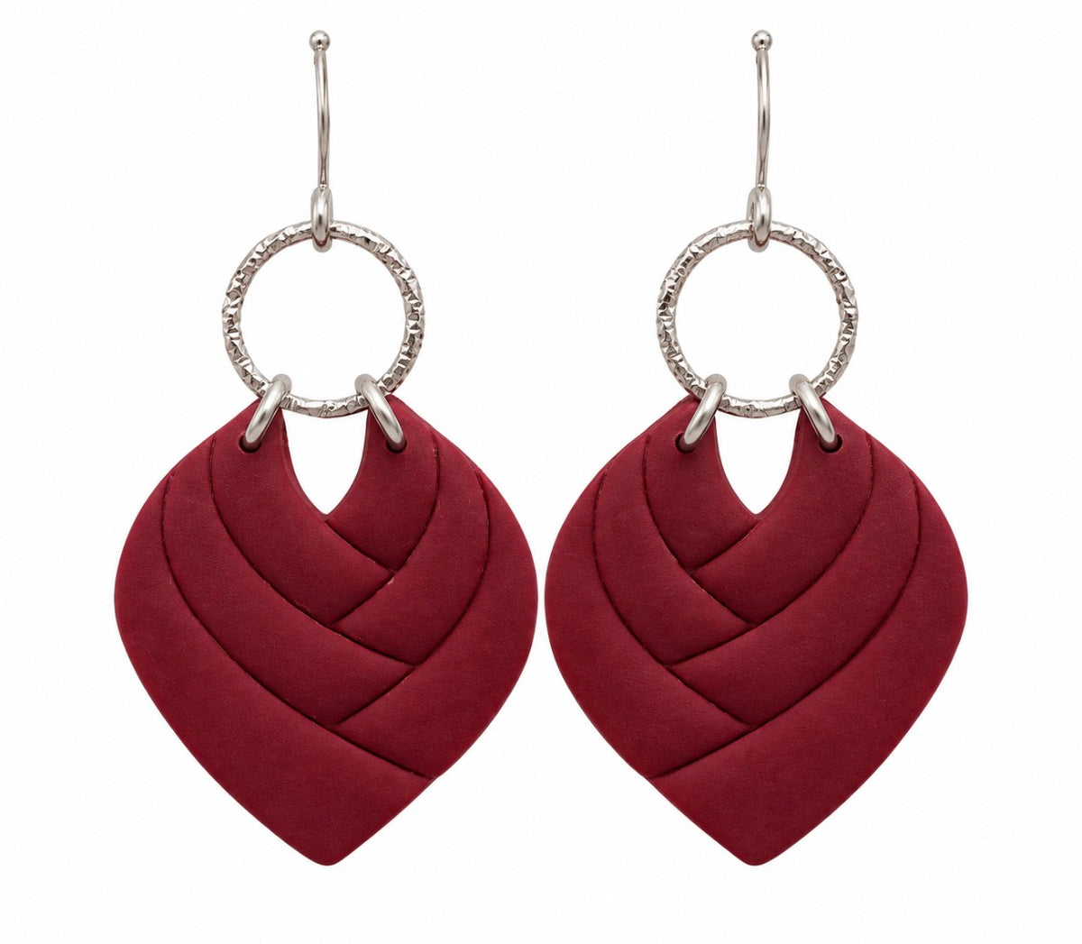The Lorelai – Burgundy Statement Earrings