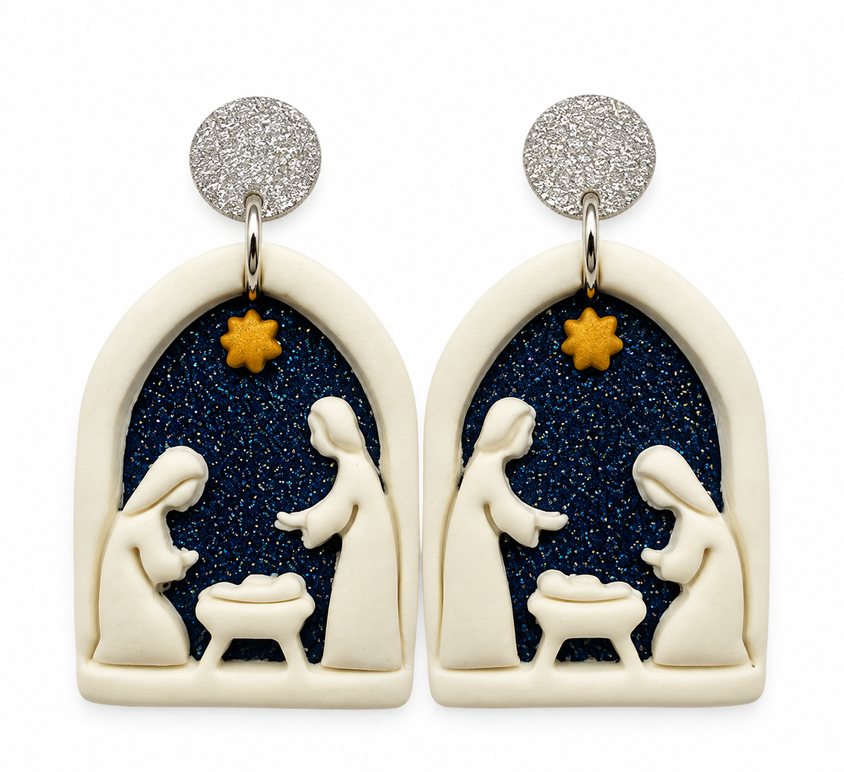 Star of Bethlehem Nativity Earrings