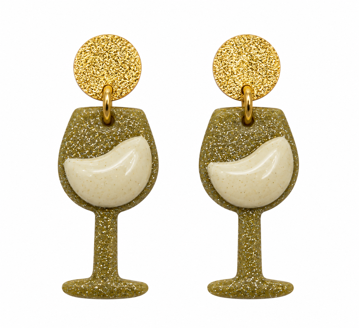 Sip Sip Hooray Wine Glass Earrings
