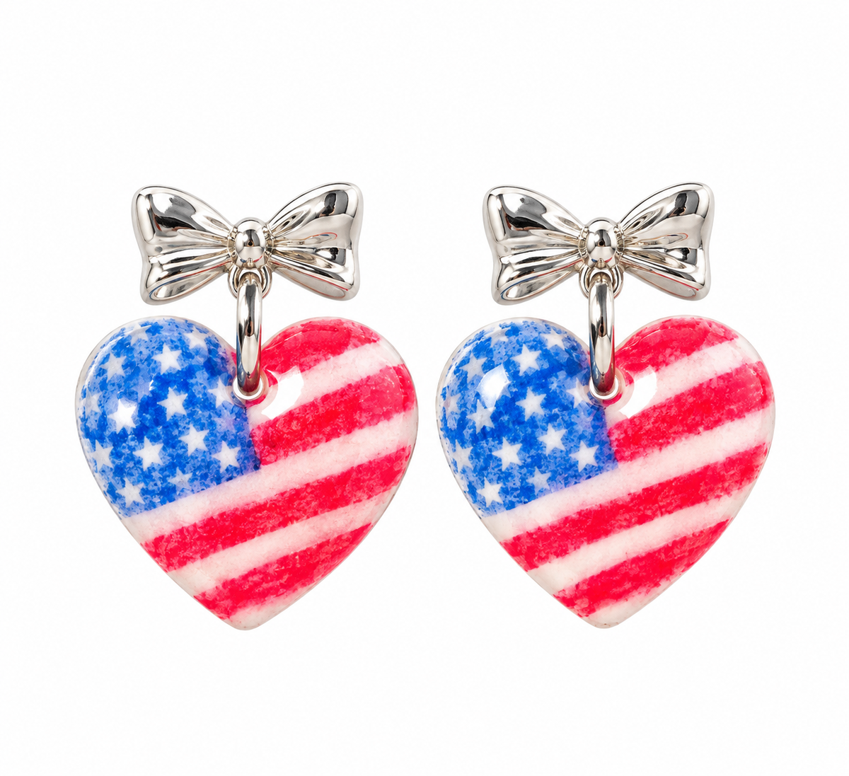 All-American Sweetheart Clay Earrings
