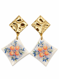 Amalfi Citrus Tile Earrings