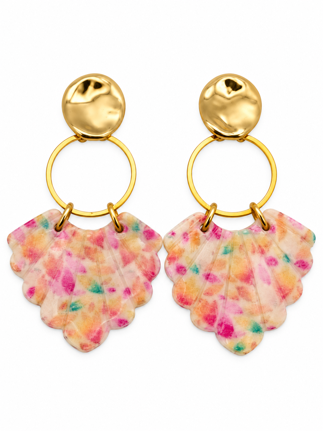 Seaside Confetti Seashell Earrings