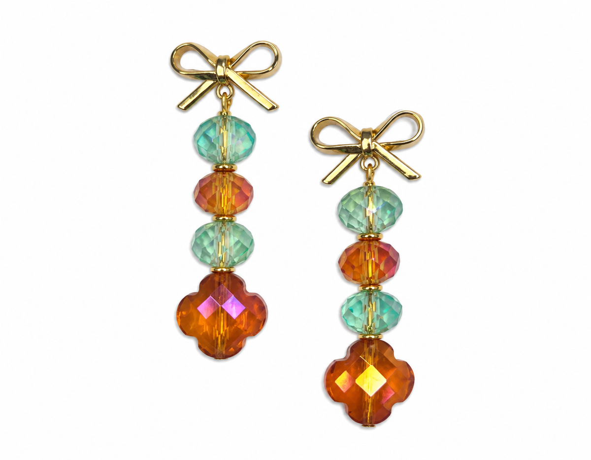 Golden Hour Crystal Drop Earrings
