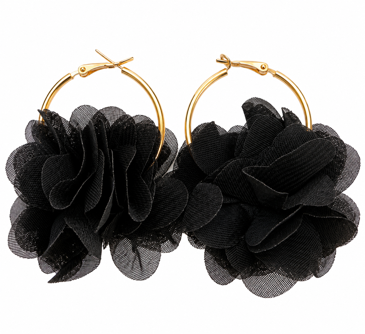 Petal Perfection Flower Hoop Earrings
