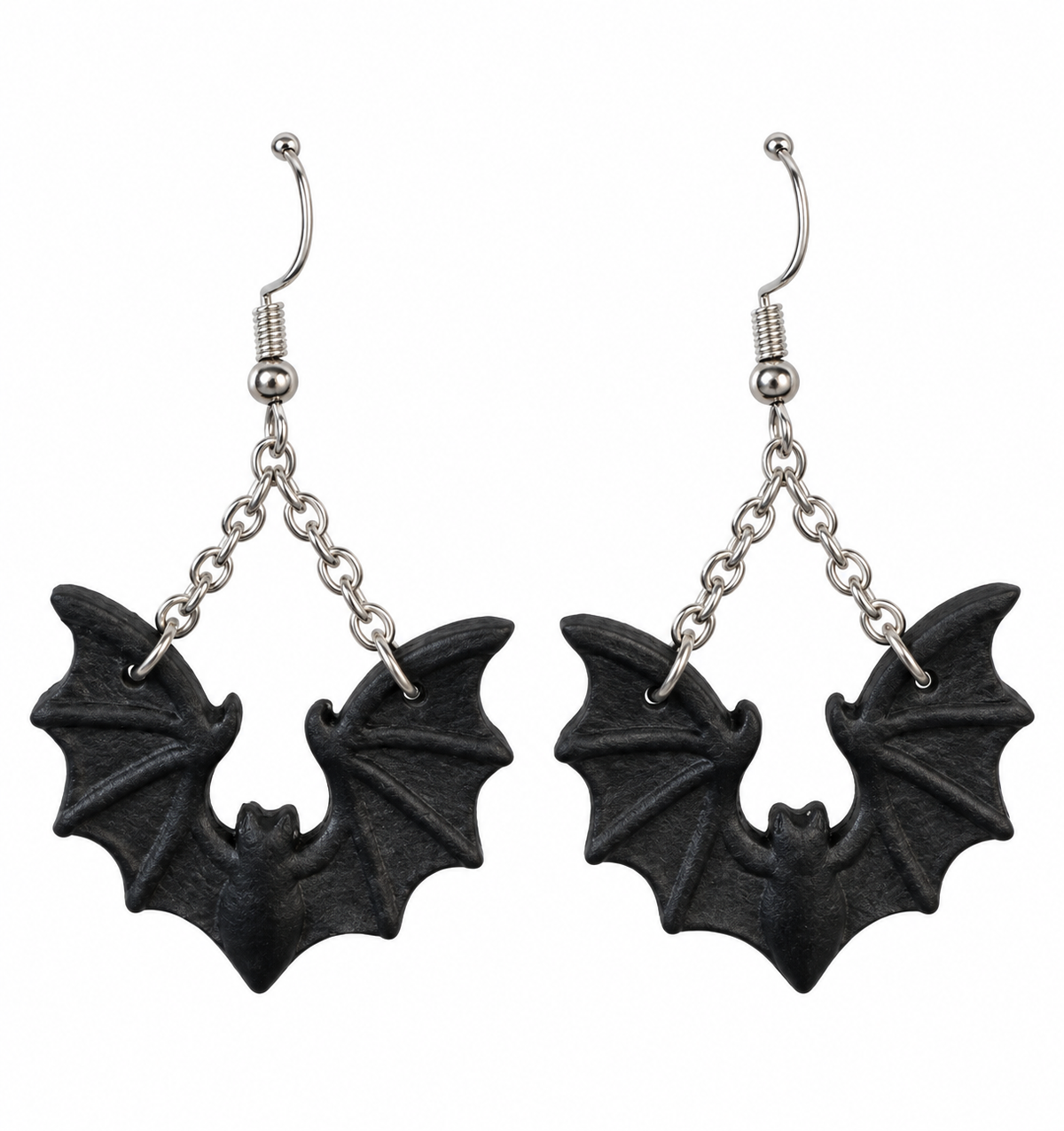 Midnight Bat Halloween Earrings