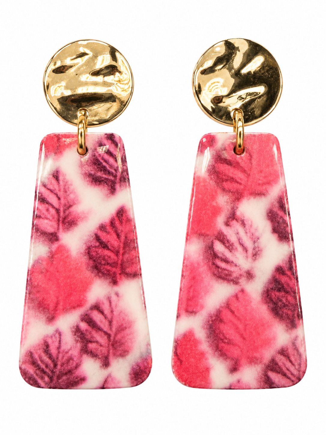 Blushing Autumn Leaves Earrings