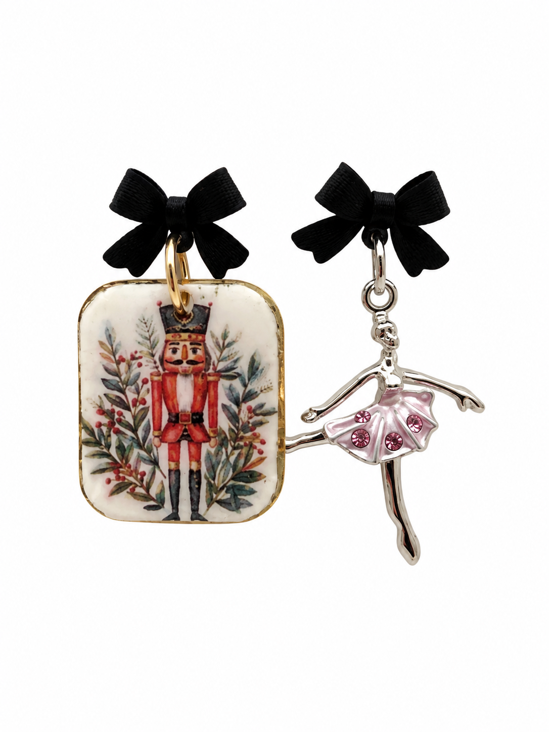 Nutcracker Ballet Christmas Earrings