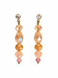 Peach Champagne Sparkle Earrings