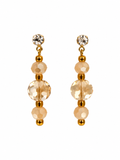 Golden Champagne Sparkle Earrings