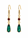 Emerald Elegance Christmas Earrings