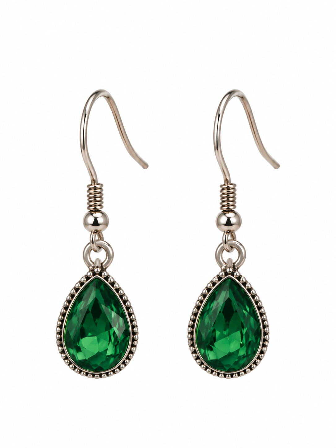 Emerald Heirloom Teardrop Earrings