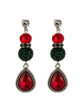 Ruby Noel Christmas Statement Earrings
