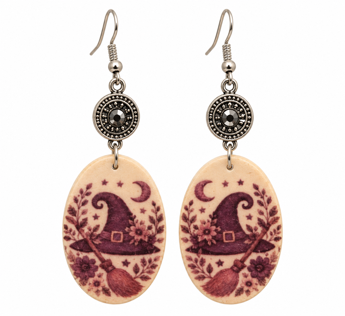 Midnight Witch’s Garden Earrings