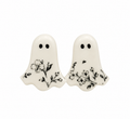 Ghostly Garden Floral Stud Earrings
