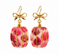 Blushing Autumn Pumpkin Earrings