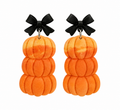 Pumpkin Patch Cutie Stacked Earrings