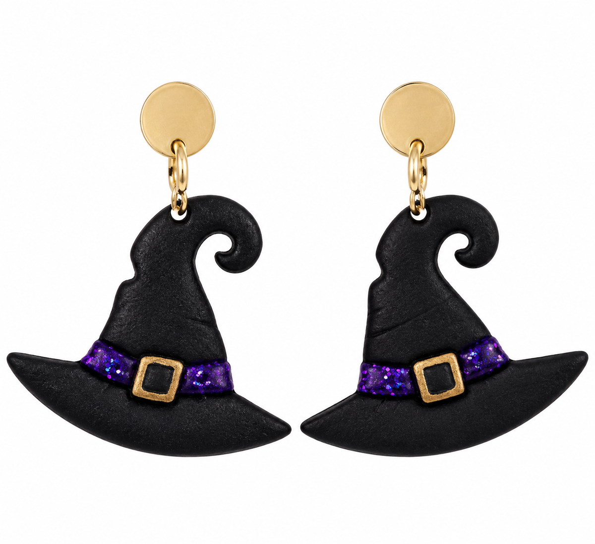 Midnight Magic Witch Hat Earrings