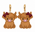 Little Miss Highland Cow Earrings