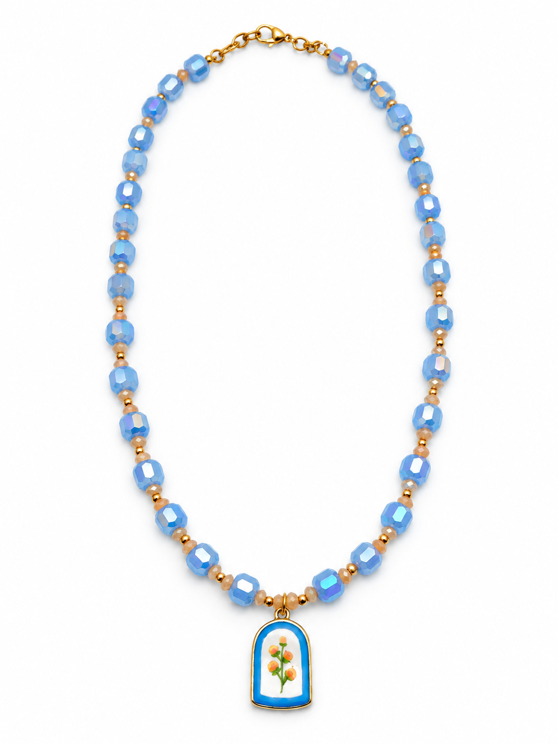 Blue Skies & Wildflowers Necklace