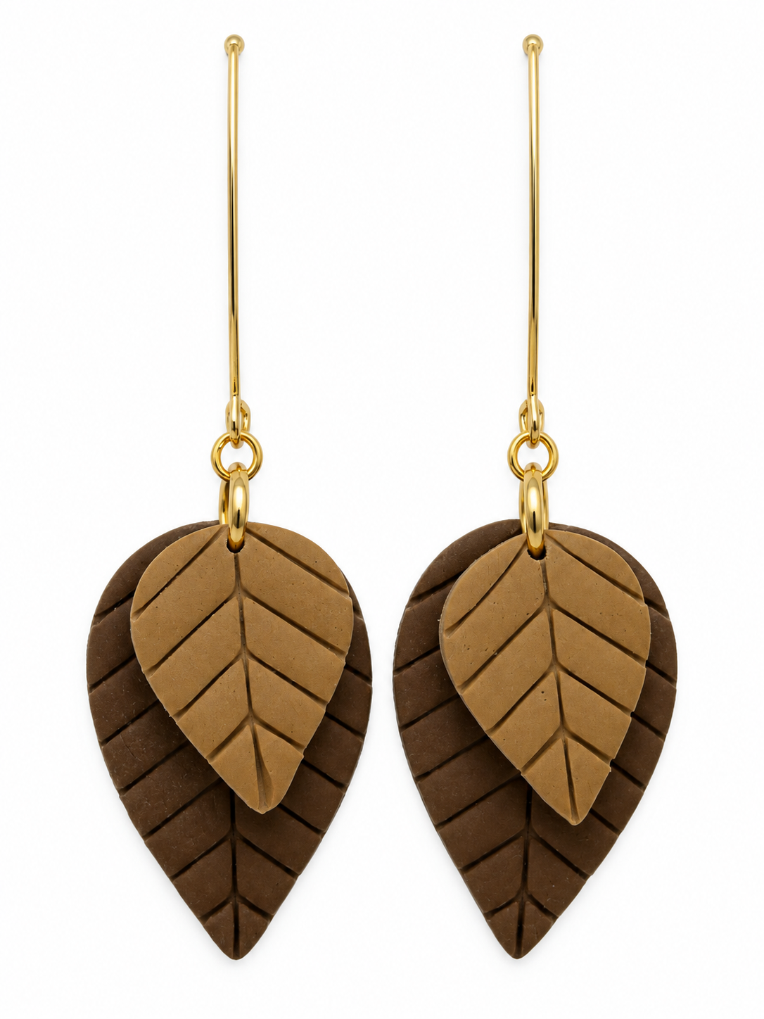 Autumn Layers Leaf Earrings
