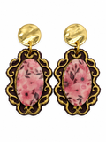 Vintage Romance Floral Cameo Earrings
