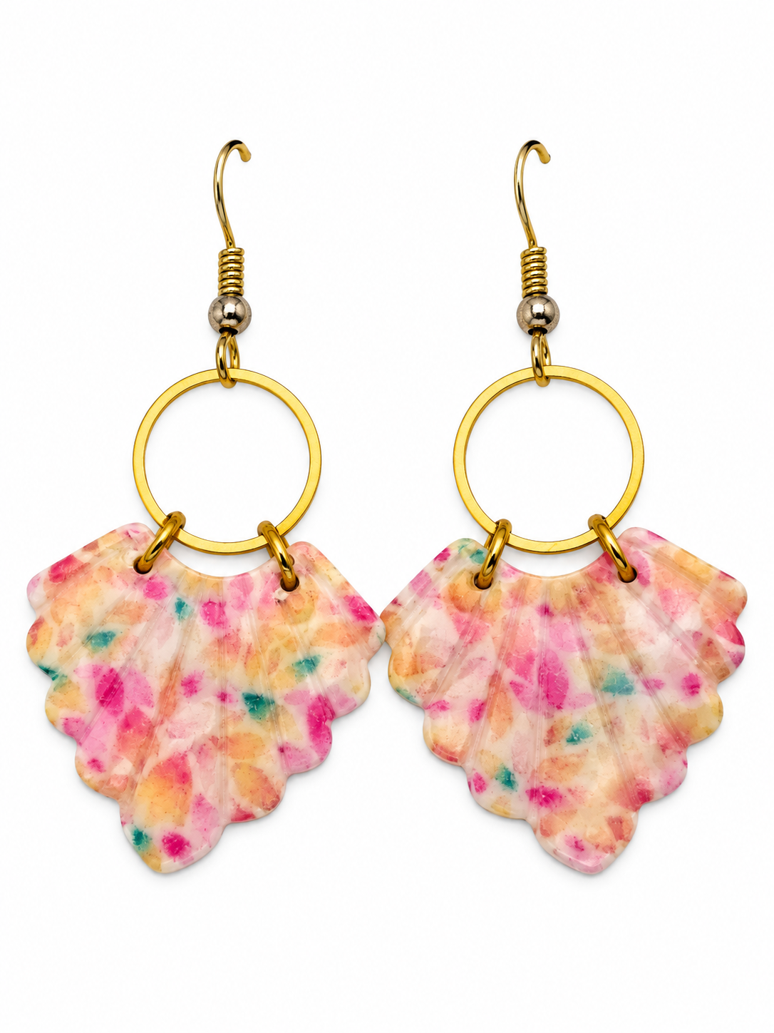 Seaside Confetti Seashell Earrings