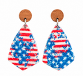 Stars & Stripes Forever Patriotic Clay Earrings