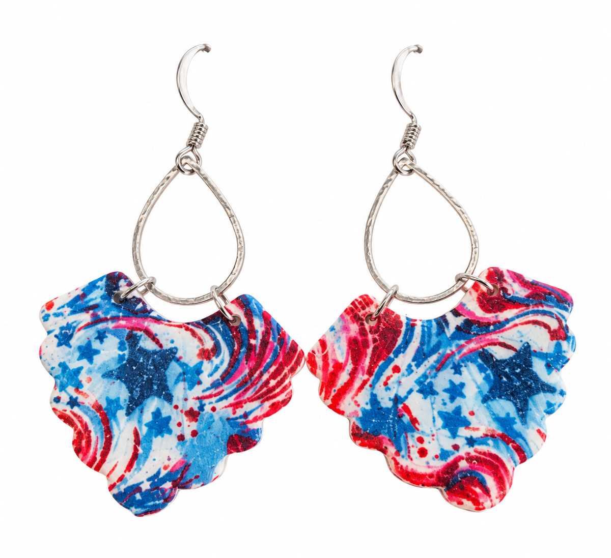 Star-Spangled Celebration Clay Earrings