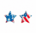 Stars, Stripes & Sparkle Patriotic Stud Earrings