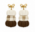 Cozy Harvest Pumpkin Stack Earrings